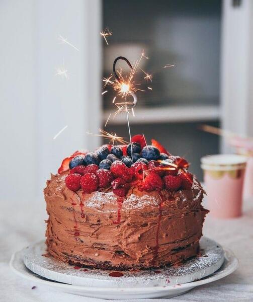عکس کیک و تبریک تولد