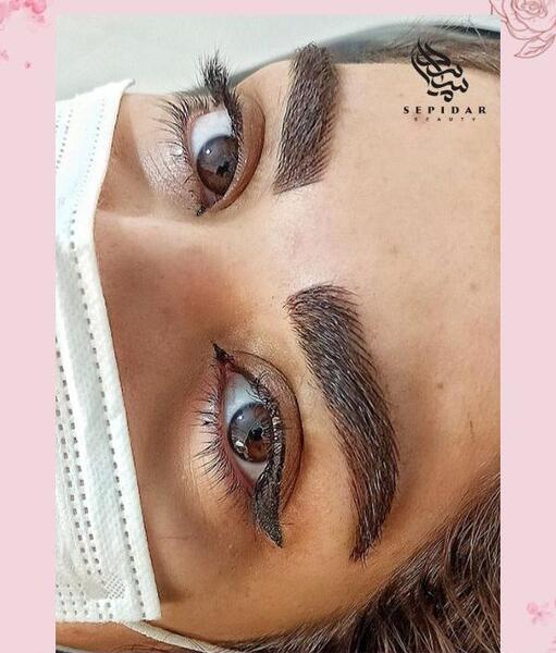 عکس تاتو ابرو طبیعی