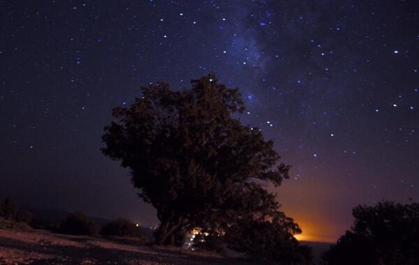 عکس آسمان طبیعی شب