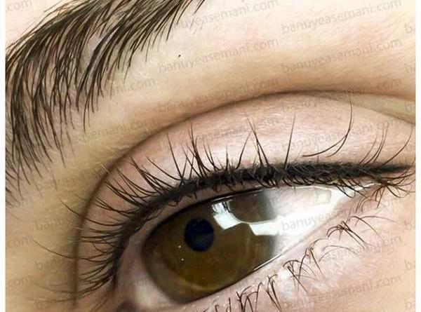 عکس تاتو بن مژه بالای چشم