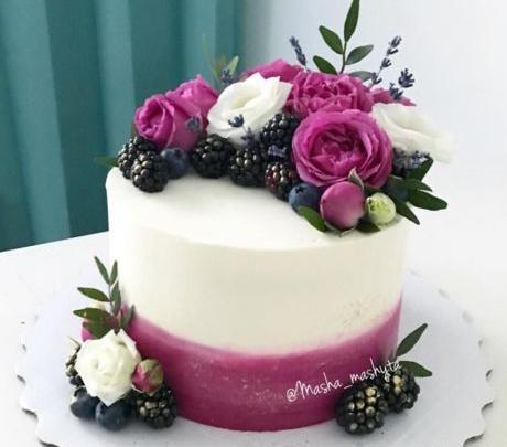 عکس کیک تولد گلی