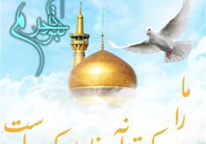 عکس پروفایل حرم امام رضا با کبوتر