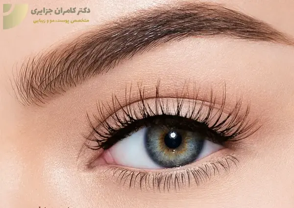 عکس تاتو ابرو رنگ روشن