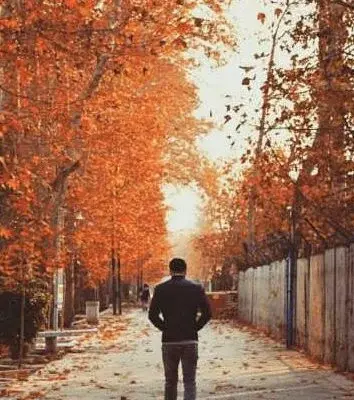 عکس قدم زدن تنهایی