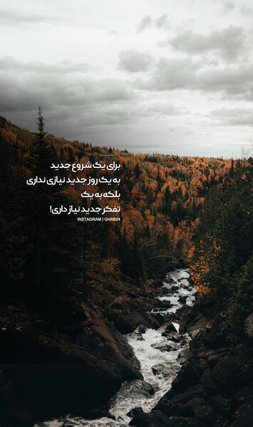 عکس نوشته جنگل