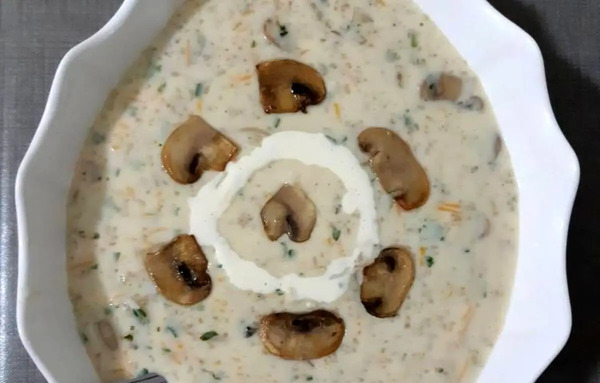 عکس سوپ جو با شیر
