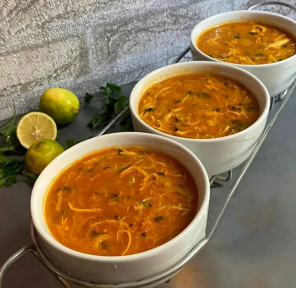 عکس سوپ جو با شیر