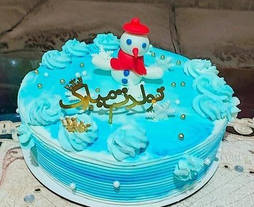 عکس کیک تولد زمستانی پسرانه