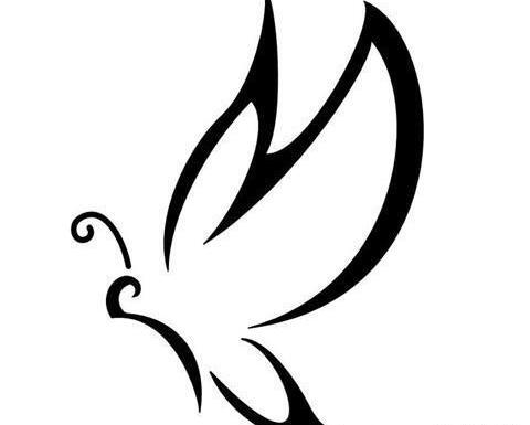 عکس تاتو پروانه ساده