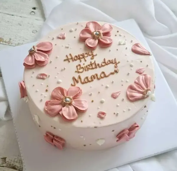 عکس تولد کیک و گل
