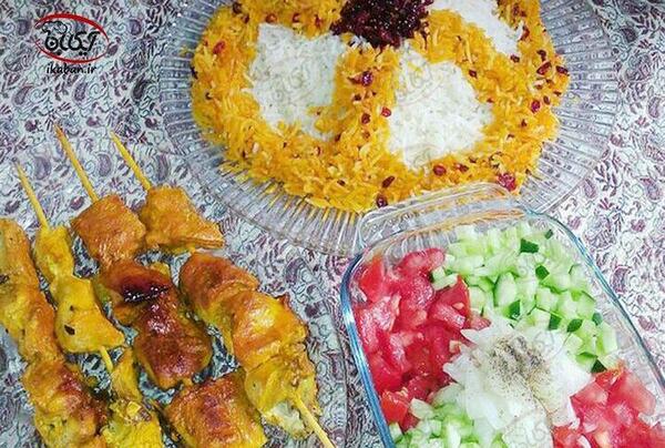 عکس غذای جوجه کباب