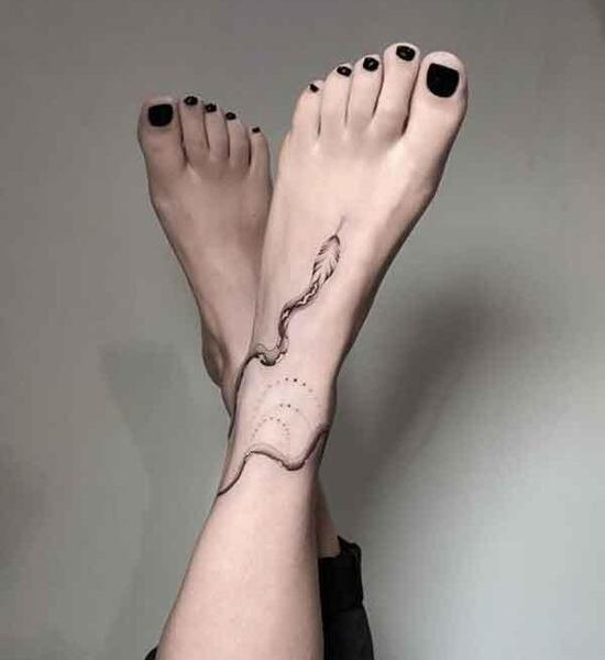 عکس تاتو گل ساده
