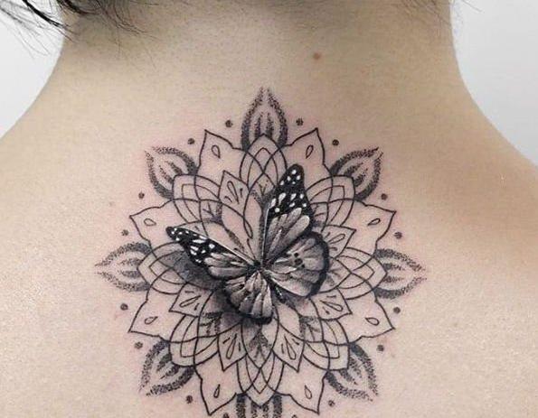 عکس تاتو گل ساده