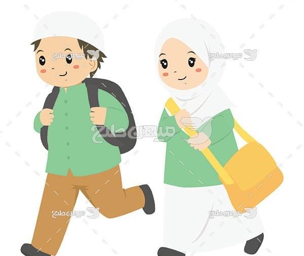 عکس پسر با حجاب کارتونی