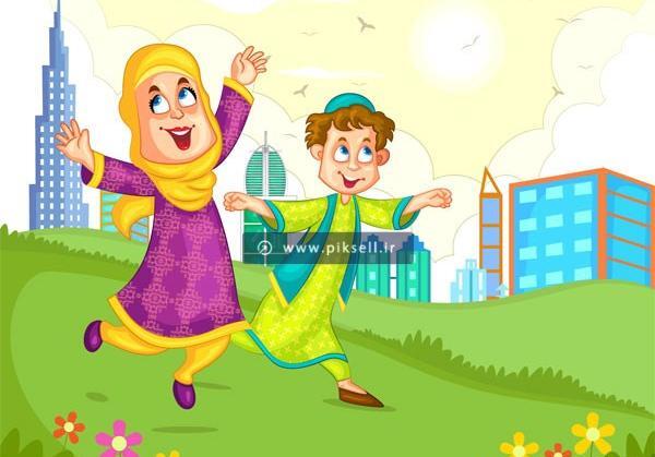 عکس پسر با حجاب کارتونی