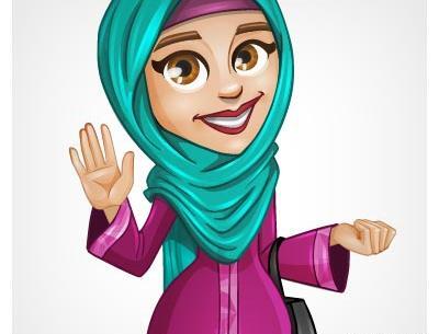 عکس پسر با حجاب کارتونی
