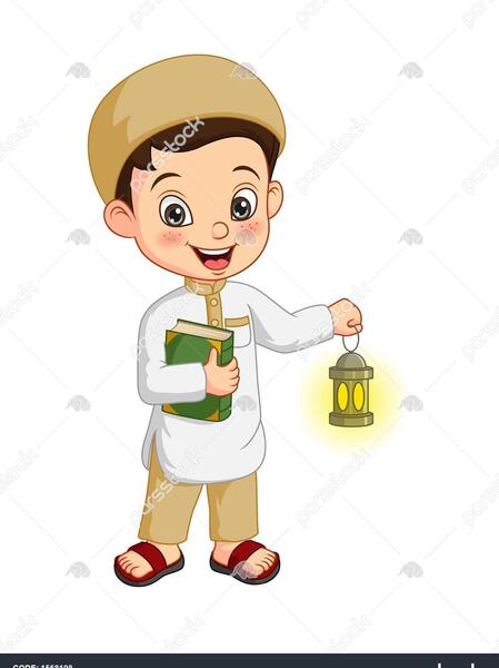 عکس پسر با حجاب کارتونی