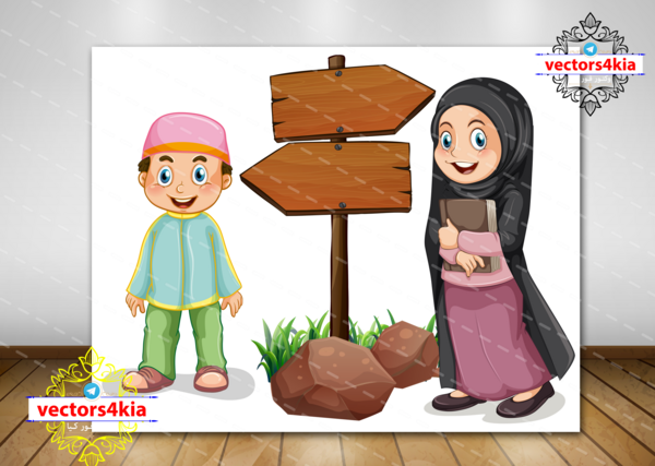 عکس پسر با حجاب کارتونی