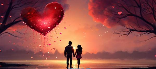 عکس تصویر زمینه فانتزی عاشقانه