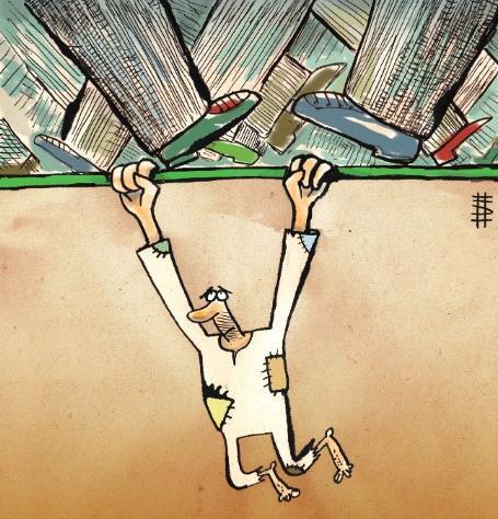 عکس کاریکاتور فقر و ثروت