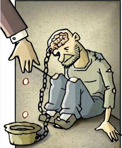 عکس کاریکاتور فقر و ثروت