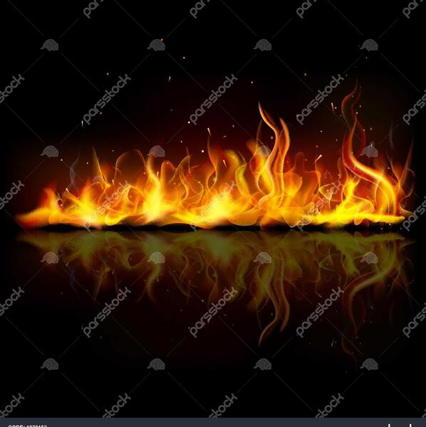 عکس از شعله آتش