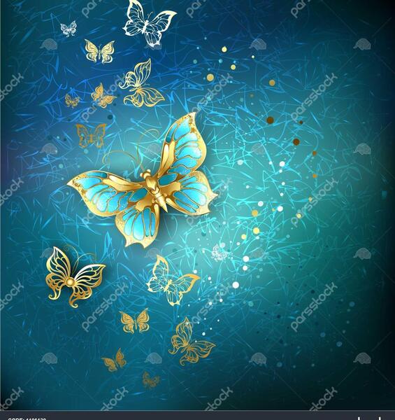 عکس پروانه طلایی برای تصویر زمینه