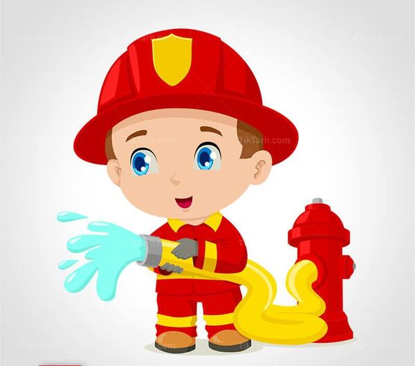 عکس آتش نشان انیمیشنی