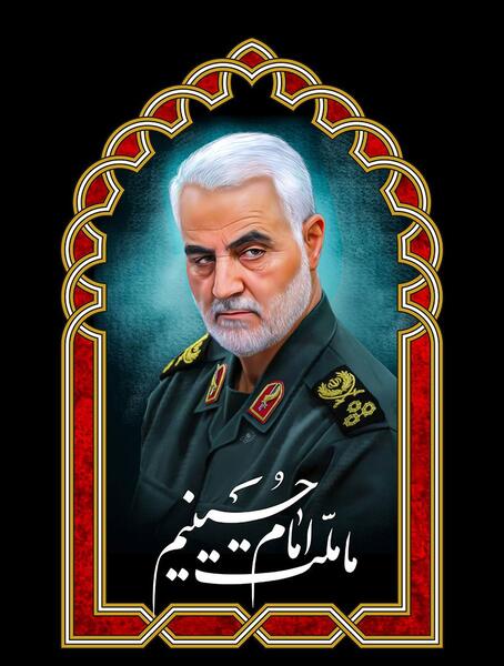 دانلود عکس تصویر زمینه حاج قاسم سلیمانی
