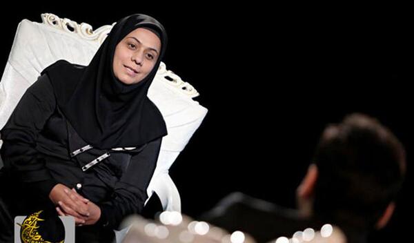 عکس زنی که شبیه جن در برنامه ماه عسل