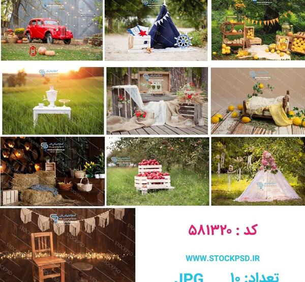 عکس تولد کودک فضای باز