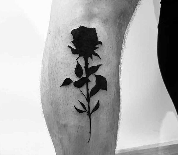 عکس تاتو گل رز روی دست
