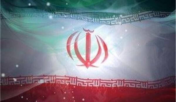 عکس از الله وسط پرچم ایران