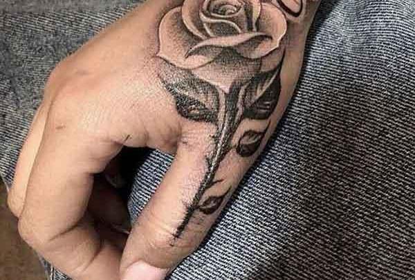 عکس گل برای تاتو پشت دست