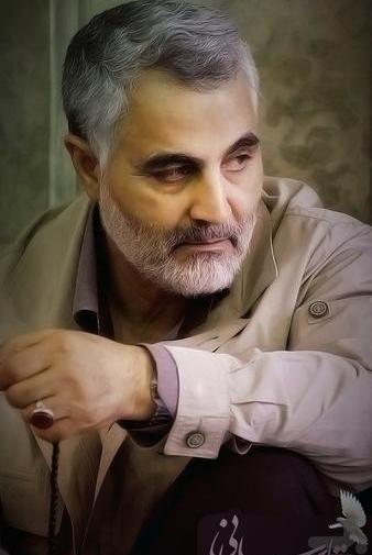 عکس حاج قاسم سلیمانی برای تصویر زمینه کامپیوتر
