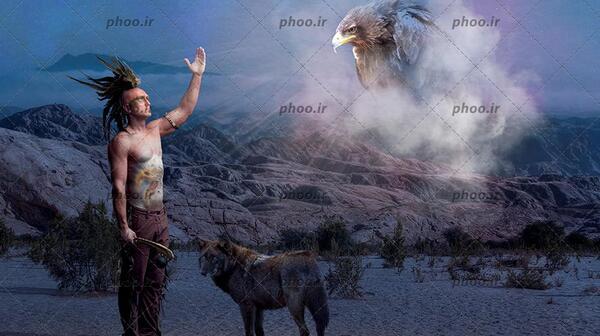 عکس گرگ در آسمان