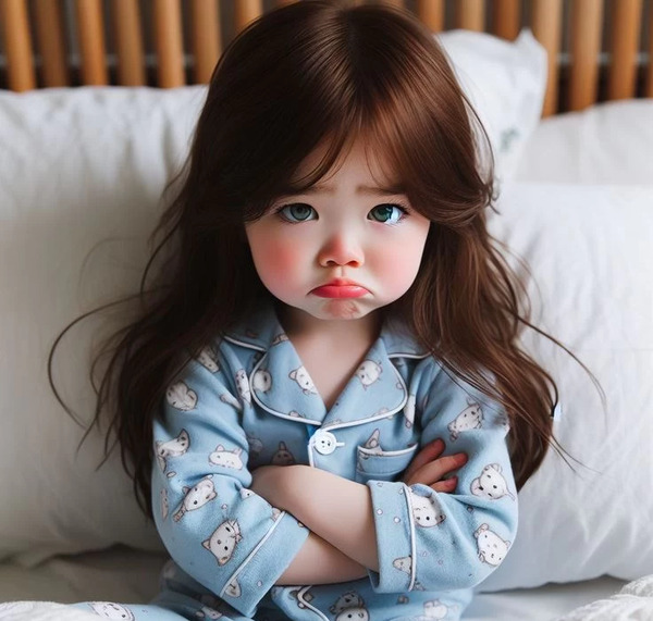 عکس دختر بچه ناراحت برای پروفایل