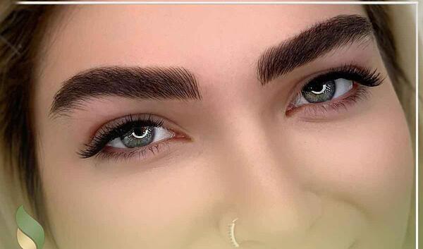 عکس تاتو ابرو پاک شده