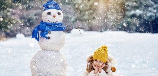 زمستانی عکس آدم برفی