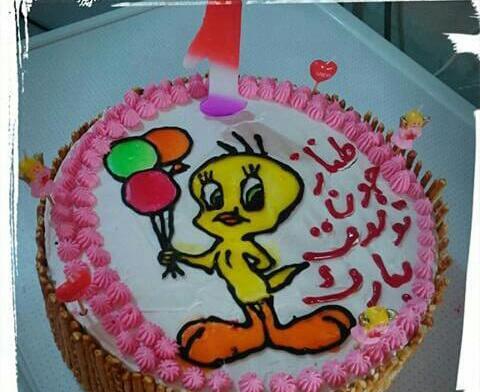 عکس کیک تولد اسم طناز