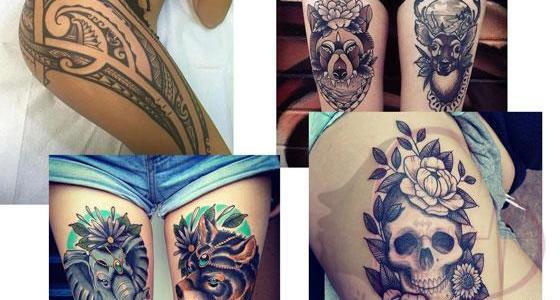 عکس تاتو روی بدن زن ها