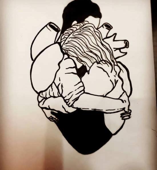 عکس ساده عاشقانه نقاشی