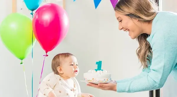 عکس نوشته تولد یک سالگی پسرم