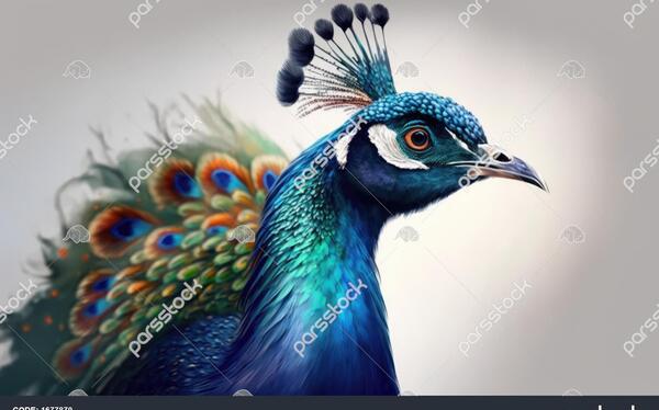 عکس بچه طاووس سفید