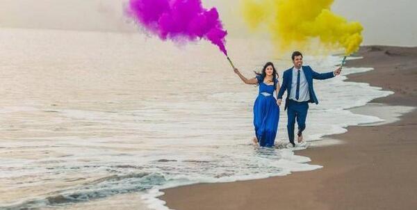 مدل عکس تولد لب دریا