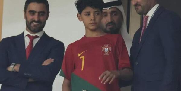 عکس بچه رونالدو جونیور