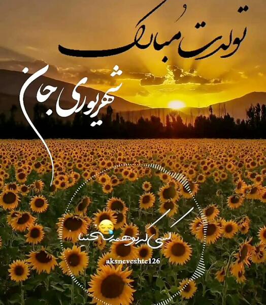 عکس تولد رفیق شهریور ماهی