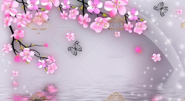 عکس گل و پروانه زیبا