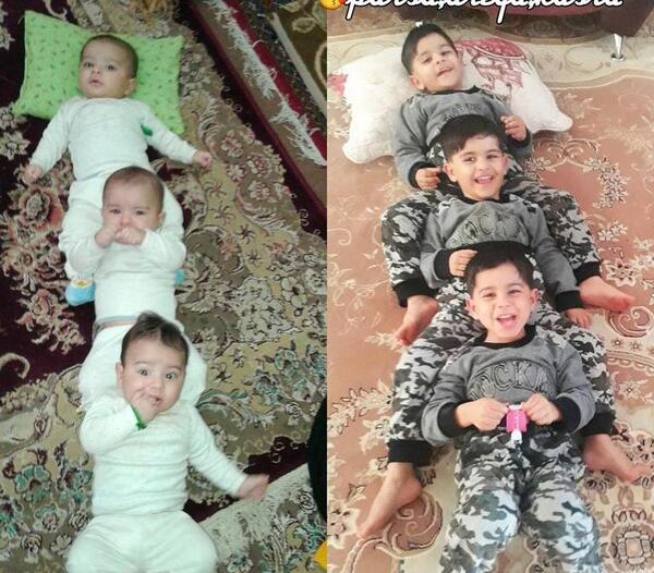 عکس بچه دوقلو دختر پسر
