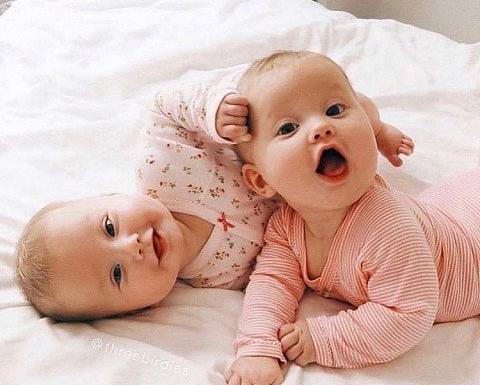 عکس بچه دوقلو دختر پسر